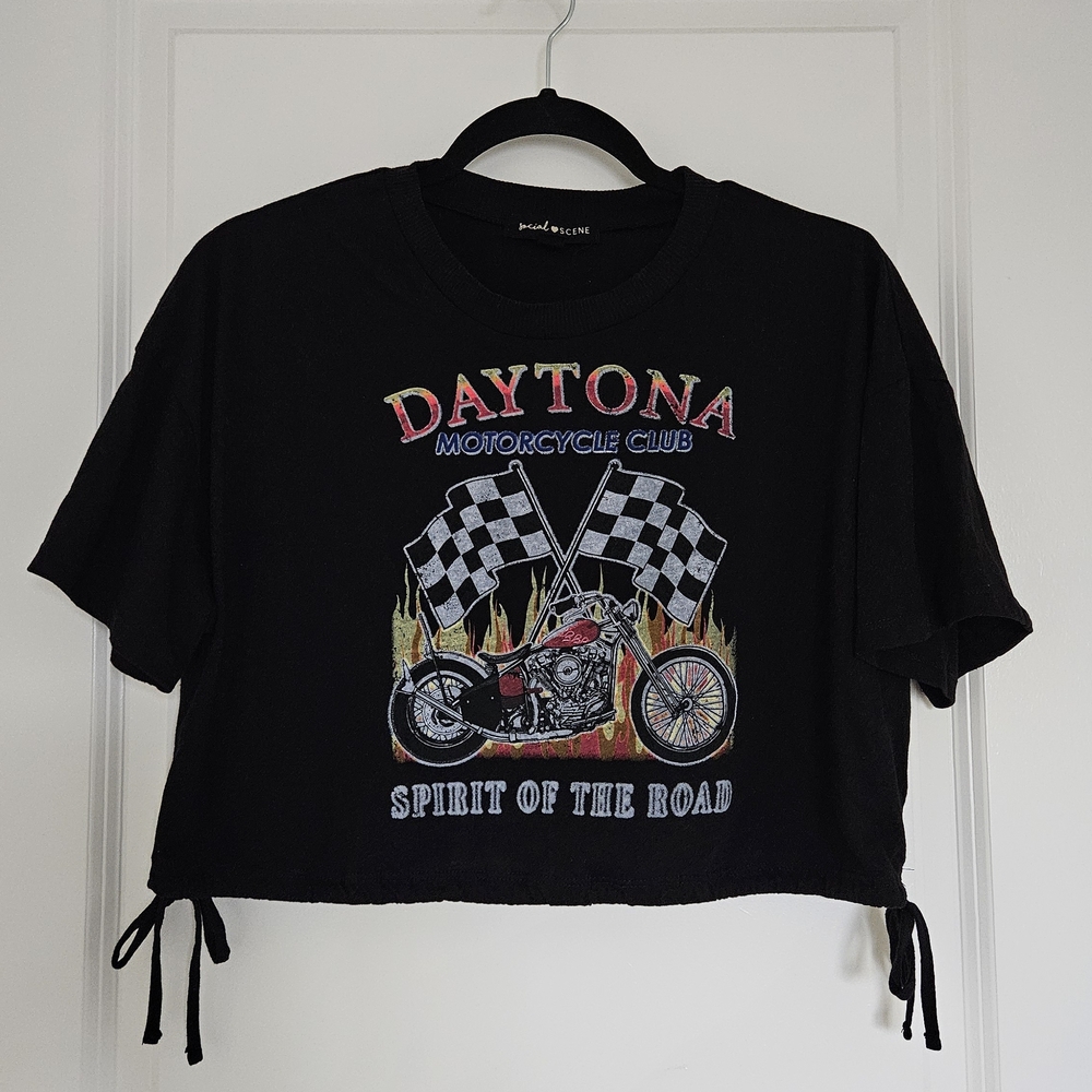 Daytona Spirit of the Road Cropped Tee